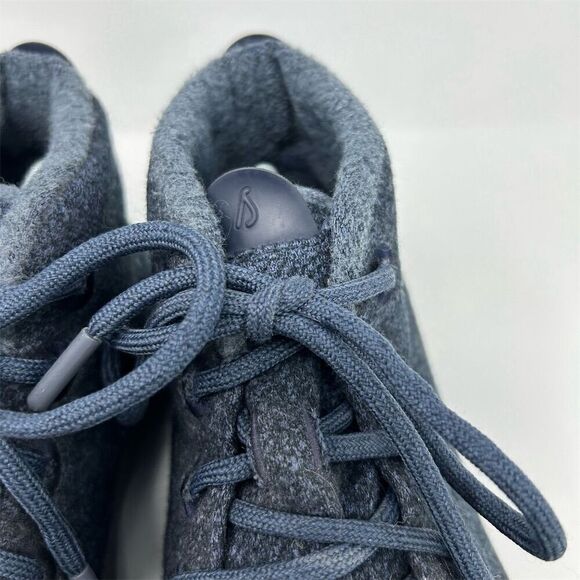 Allbirds Men's Blue Wool Runner-Up Mizzles High Top Sneakers Size 11 - Picture 6 of 14
